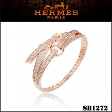 Hermes Debridee Bracelet Pink Gold With Diamonds